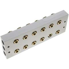 Airtec R-143/6. P-R-S strip incl. hollow screws and seals for valve series M07 / P07