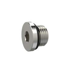 Riegler 111408.Locking screw, Hexagonal socket 2.5 mm, M5, nickel-plated brass