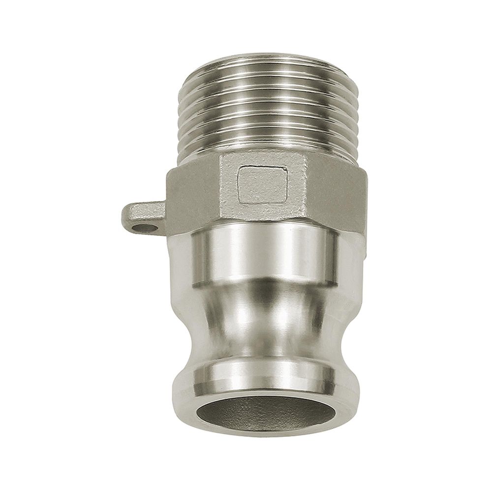 Riegler 108131.Kamlok quick-connect plug, Exterior thread, F type, 1.4401, R 3/4