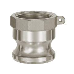 Riegler 108066. Kamlok-Schnellkupplungsstecker mit IG, Typ A, Alu, G 3/4