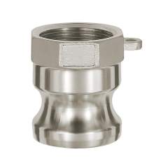 Riegler 108139.Kamlok quick-connect plug, Interior thread, A type, 1.4401, G 3/4