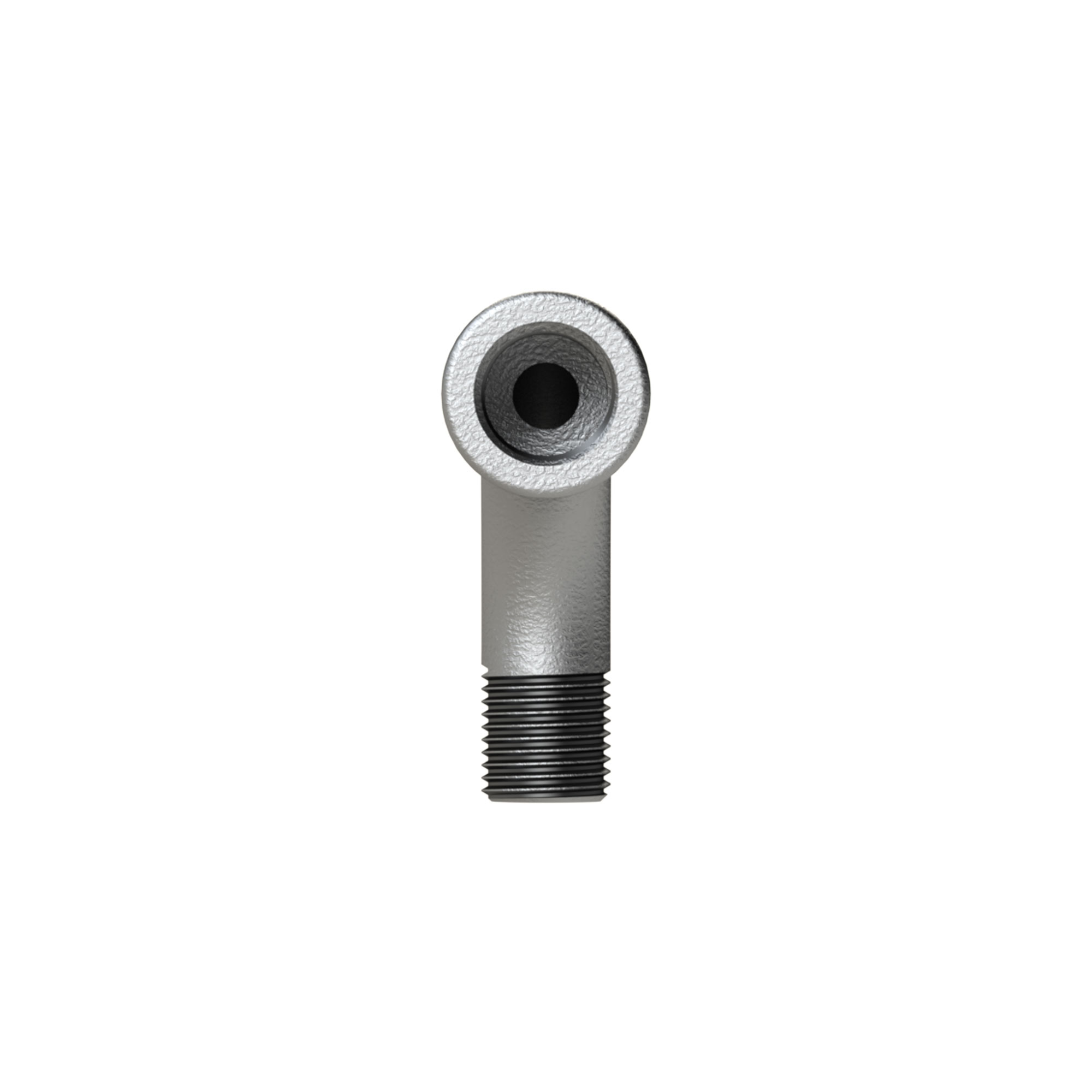 Bogen 1, lang, 90°, IG/AG, Rp/R 1/4, schw. Temperguss feuerverz. - Riegler 112826