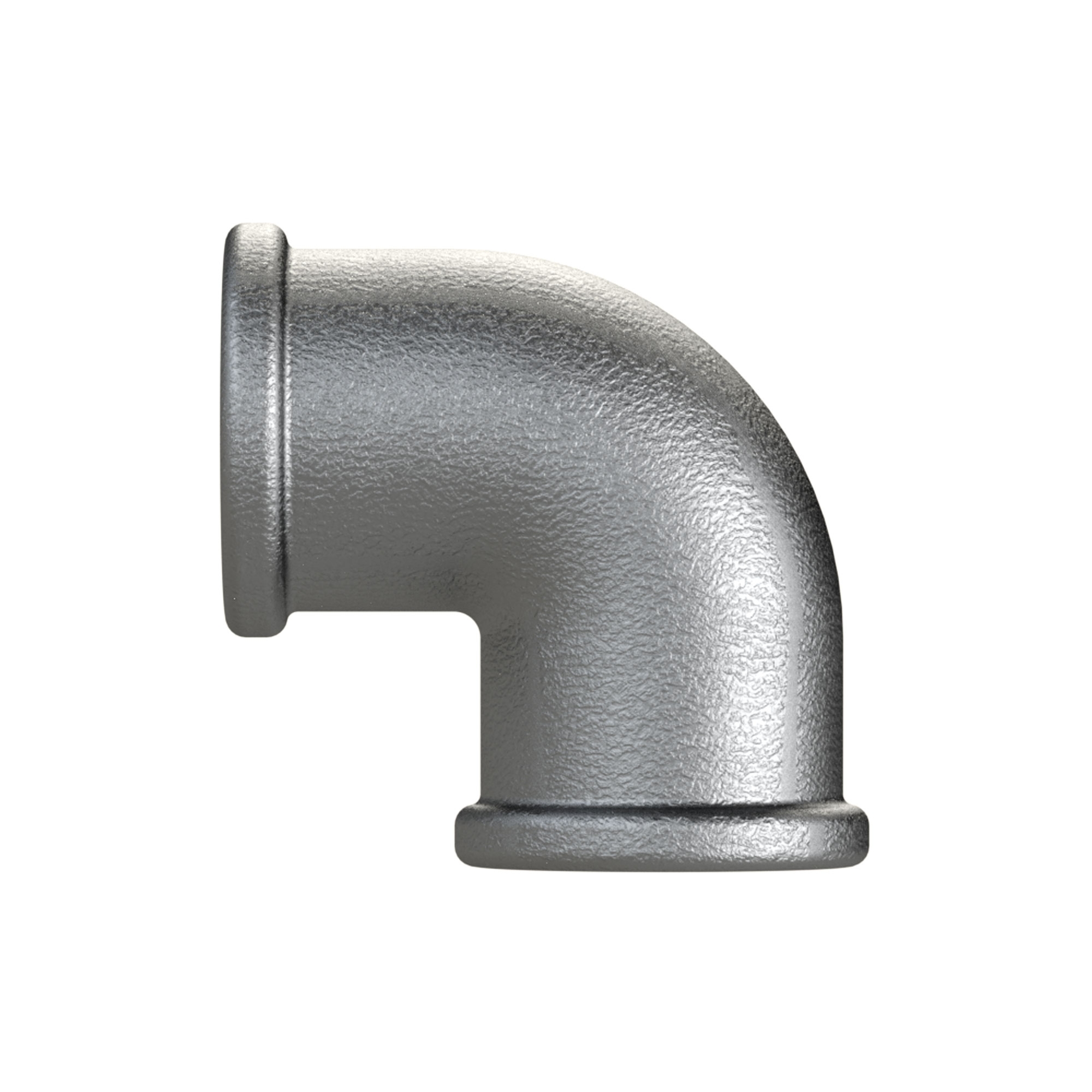 Bracket 90, 90°, IT/IT, Rp 2, black malleable cast iron - Riegler 112896