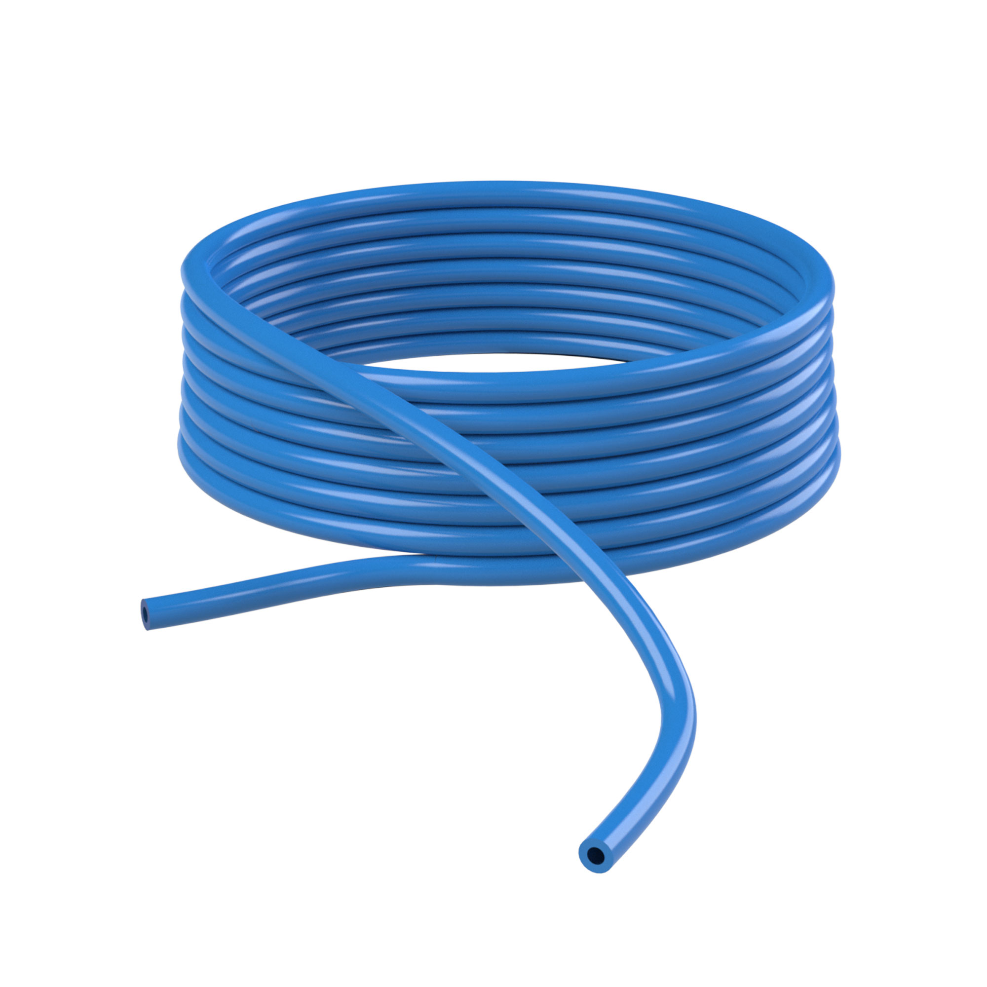 Kunststoffrohr, PA 12, blau, Schlauch-Ø 22x18, 25 m - Riegler 114010