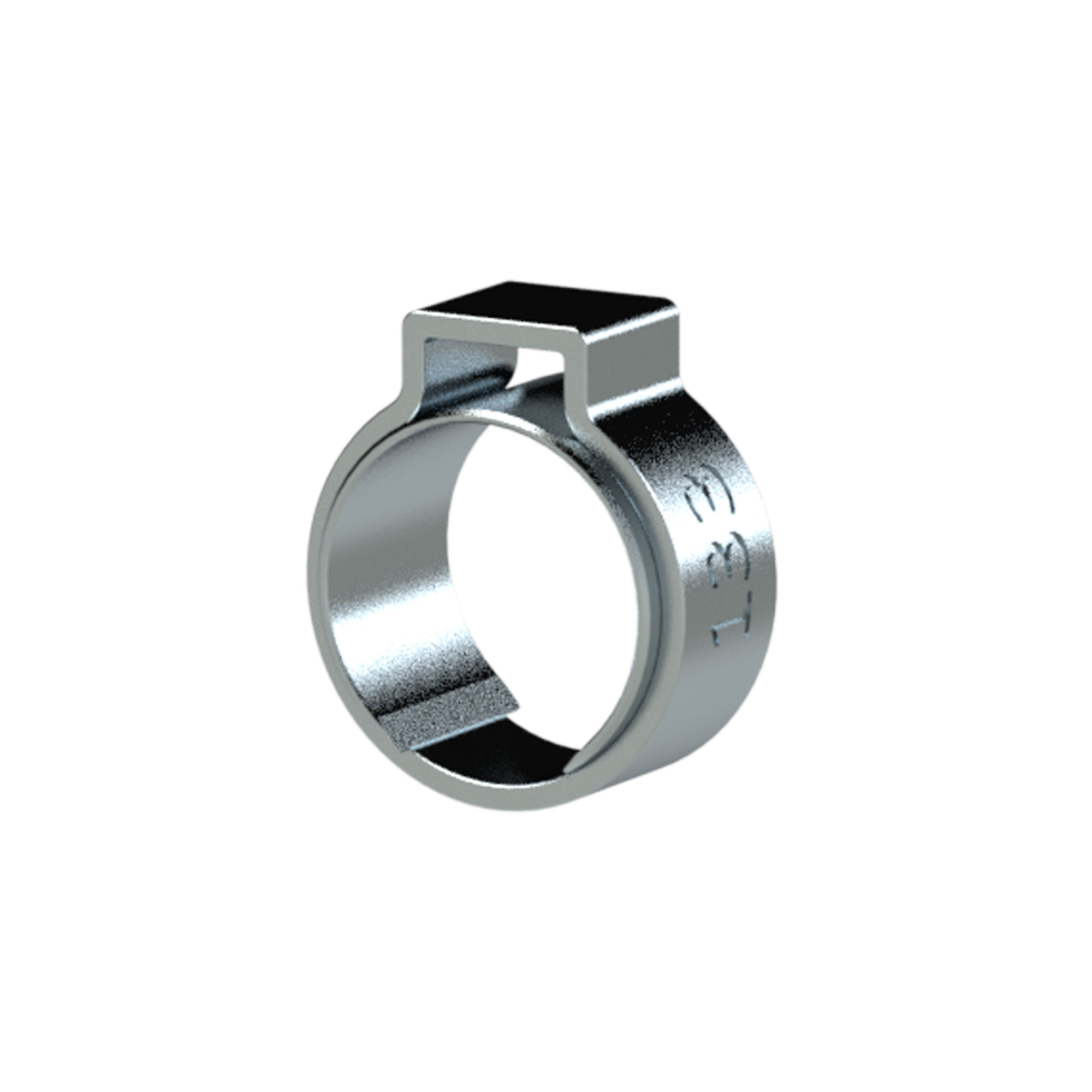1-ear hose clamp (W1), insert ring, 7.5 - 8.5 mm, PU 10 pcs. - Riegler 114166