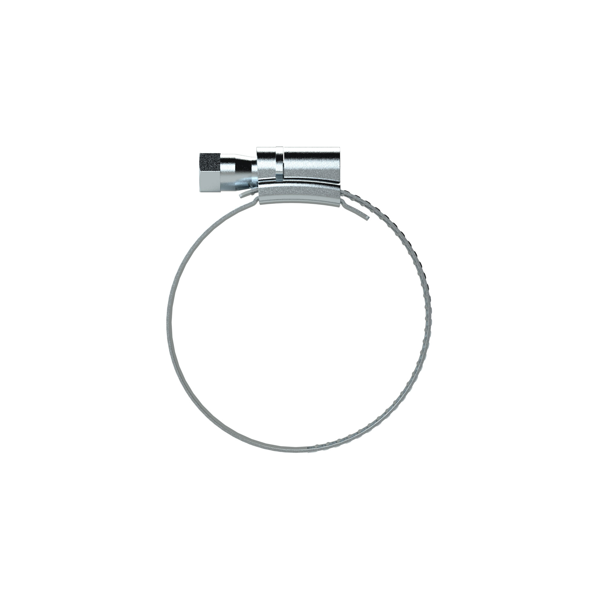 Worm thread hose clamp, Steel bright galvanised (W1) - Riegler 114242