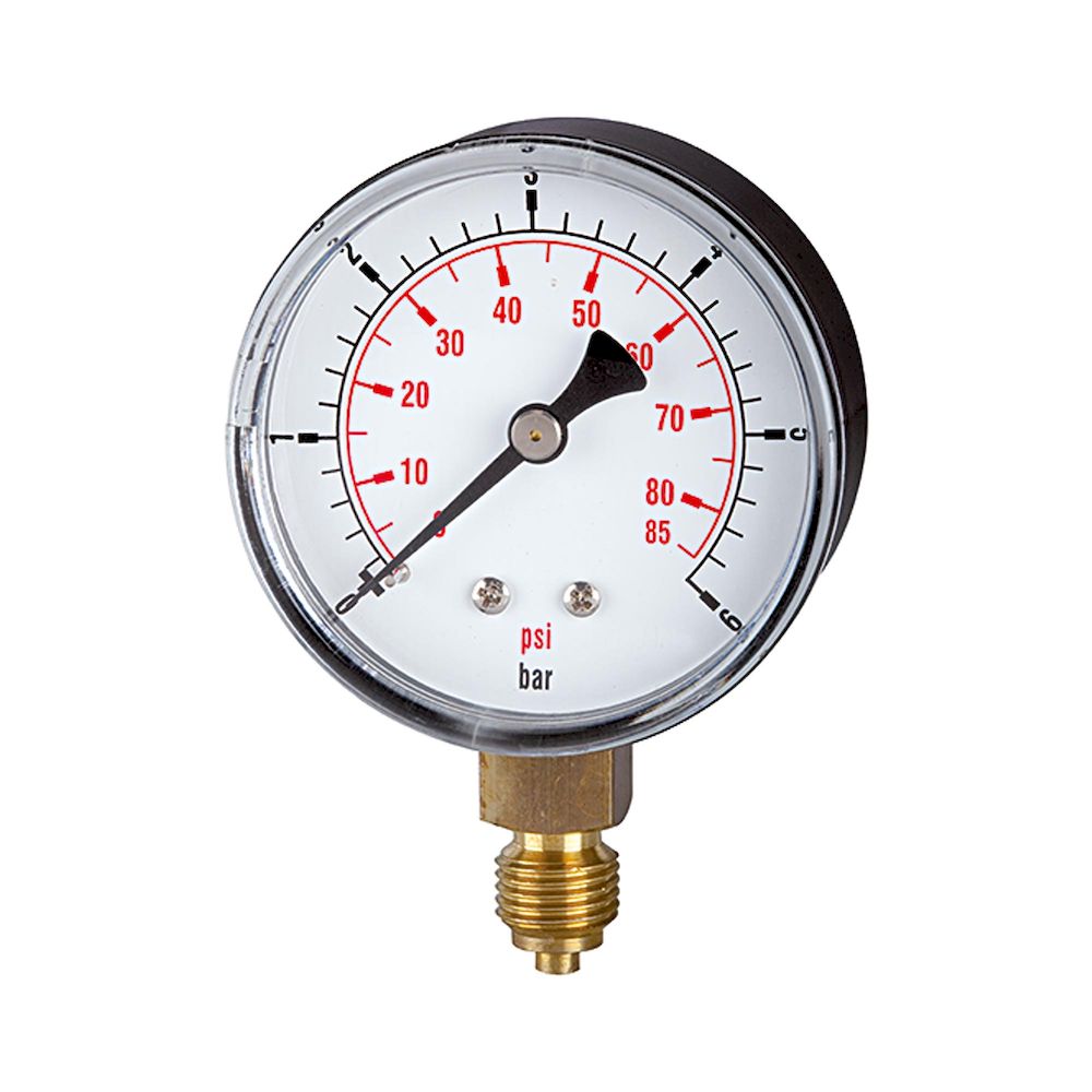 Riegler 115027.Standard pressure gauge »pressure line« G 1/4, 0 - 2.5 bar/36 psi