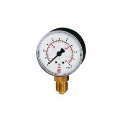 Riegler 101652.Standard pressure gauge, radial bottom, G 1/8, 0 - 2.5 bar/36 psi