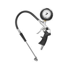 Riegler 117143.Stand. manual tyre gauge, garage connector, Calibrated 0-10 bar
