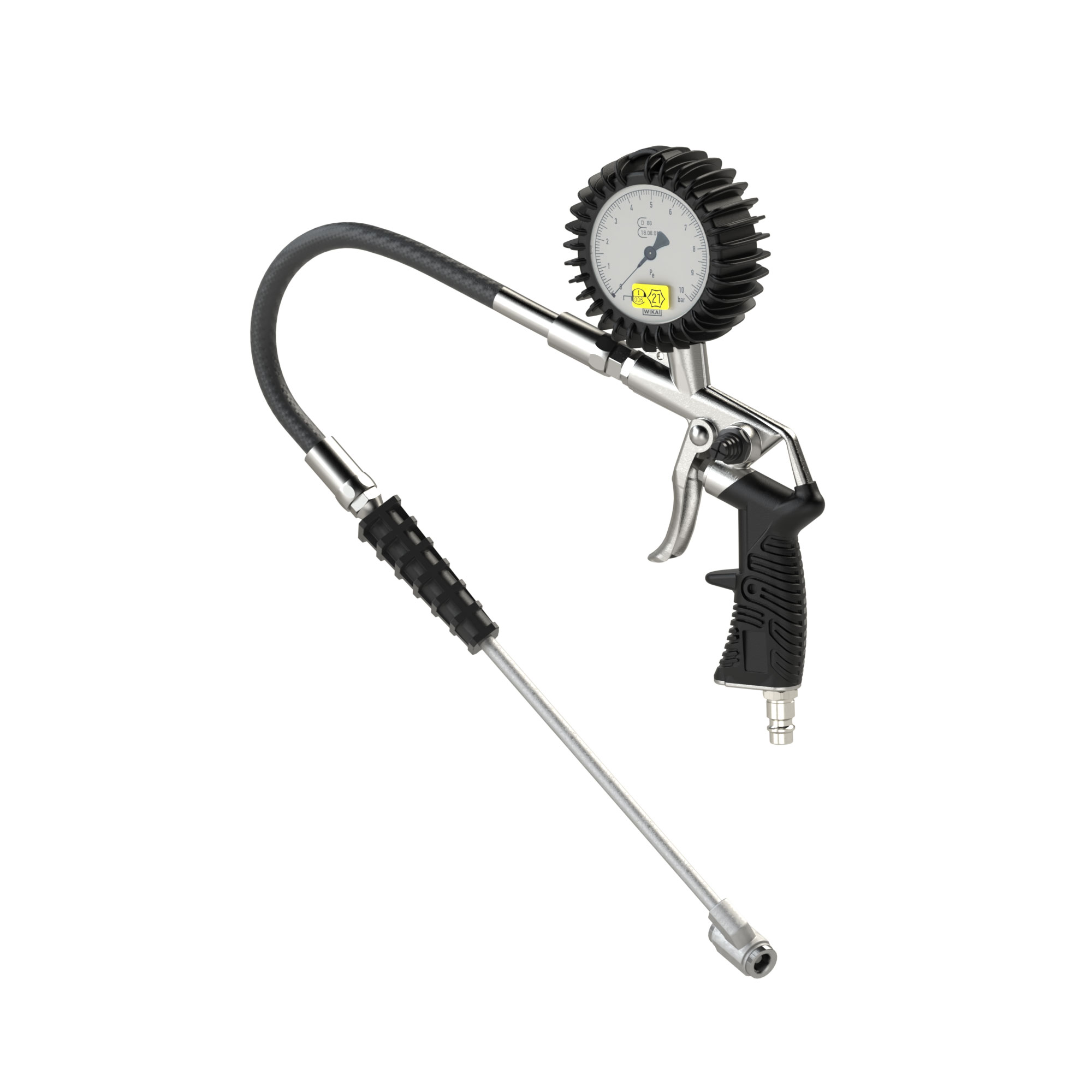 Stand.-Handreifenfüllmesser TS, Mano Ø 63 mm, geeicht, 0-10 bar - Riegler 117143