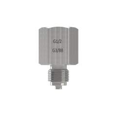 Riegler 123289.Pr.gauge conn.nipple, stainl.steel, G1/2 bushing, G1/4 taps