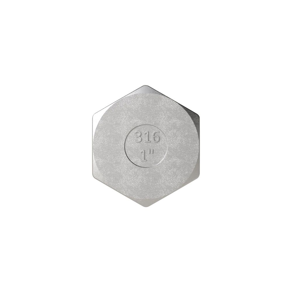 Riegler 118557. Verschlussstopfen, Sechskant, R 1/8, AG, SW 17, ES 1.4408