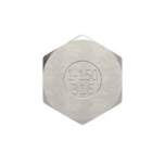 Riegler 118695.Closing cap, Hexagonal Rp 1, i., AF 37, Stainless steel 1.4408