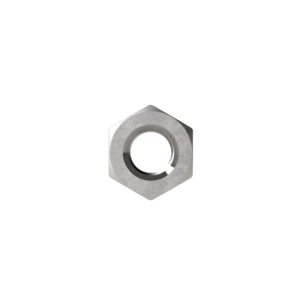 Riegler 119331.Hexagonal counter nut, G 1/8, i., AF 18, Stainless steel 1.4408