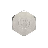 Riegler 119341.Closing cap, Hexagonal G 1/8, i., AF 13, Stainless steel 1.4408