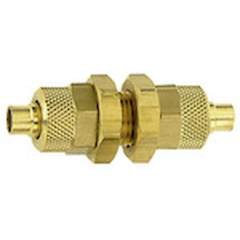 Riegler 110464.Bulkhead fitting, M12x1, for hose 8/6 mm, AF 17, Brass