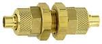 Riegler 110463.Bulkhead fitting, M10x1, for hose 6/4 mm, AF 14, Brass