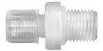 Riegler 110901.Straight screw-in fitting, G 1/8 o., for hose 6/8 mm, AF 17, PFA