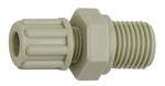 Riegler 110849.Straight screw-in fitting, G 1/8 o., for hose 6/8 mm, AF 17, PP