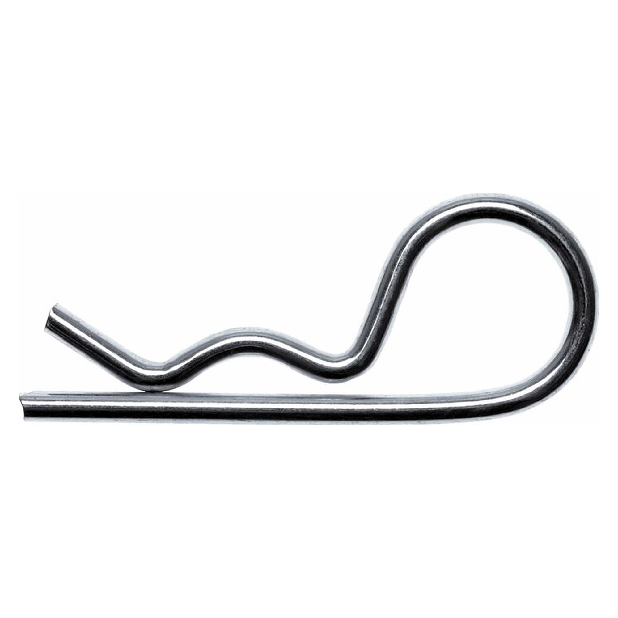 Spring cotter pin, einfach, 6,00mm, for shaft 28 - 40mm stainless steel A2