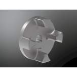 KTR 20423031741. Rotex 42 GG Hub taper N/2a 1:8 Ø17,287 key 4JS9 component 1