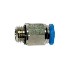 Riegler 109119.Straight push-in fitting »Blue Series«, G 1/4 o., hose ext. Ø 4