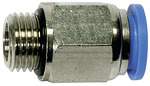 Riegler 135628.Straight push-in fitting »Blue Series«, G 1/2 o., hose ext. Ø 14