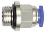 Riegler 148791.Straight push-in fitting »Blue Series« mini, G 1/8 o., hose Ø 4