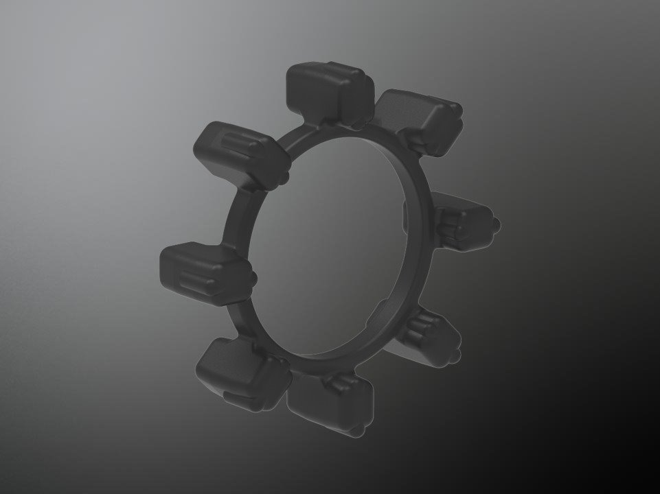 KTR 950321000201. Poly-Norm 32 Elastomer Ring NBR 78 Shore 