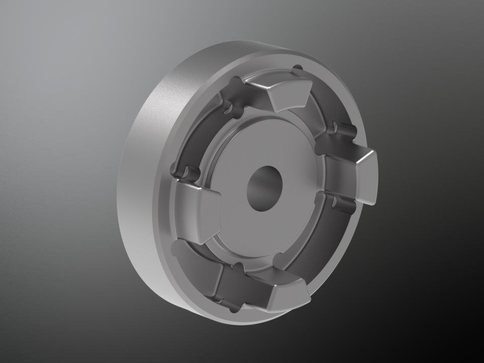 KTR 950283100052. Poly-Norm 28 GJL hub AR Ø11,5H9 pilot bored 