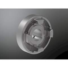 KTR 600200053232. Ruflex size 2 compl. 1 disk spring Ø32H7 keyway to DIN 70Nm + RU friction flange