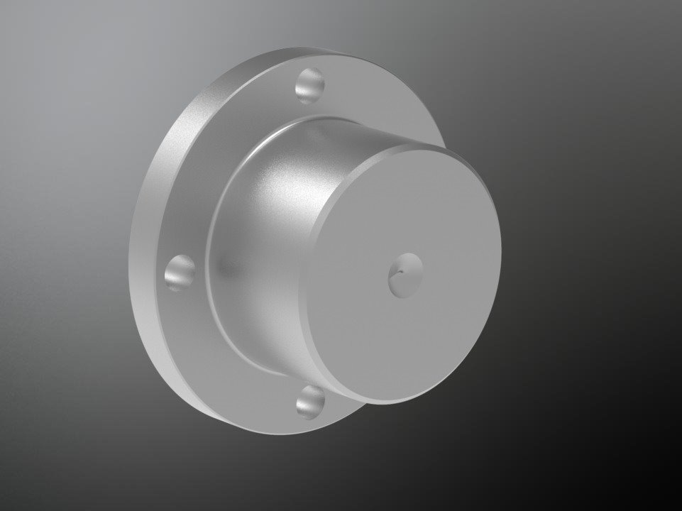 KTR 950285400040. Poly-Norm 28 ST coupl. flange AZR unbored 