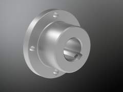 KTR 950285402800. Poly-Norm 28 ST coupl. flange AZR Ø28H7 keyway to DIN thread with adapter bore