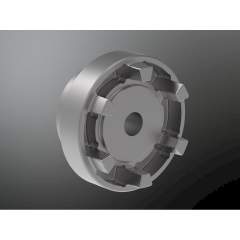 KTR 600400255042. Ruflex size 4 compl. 2 disk springs Ø50H7 keyway to DIN 300Nm + Ru friction flange f.