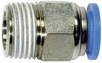Riegler 109141.Straight push-in fitting »Blue Series«, R 1/4 o., hose ext. Ø 8