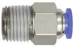 Riegler 148793.Straight push-in fitting »Blue Series« mini, R 1/8 o., hose Ø 4