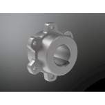 KTR 600200053011. Ruflex size 2 compl. 1 disk spring 30H7 keyway to DIN set to 110Nm with RU friction flange f. Rotex 38