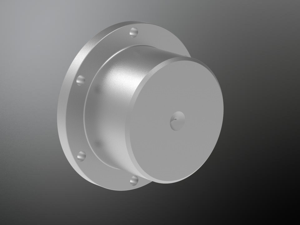 KTR 950555400040. Poly-Norm 55 ST coupl. flange AZR/AZVR unbored 