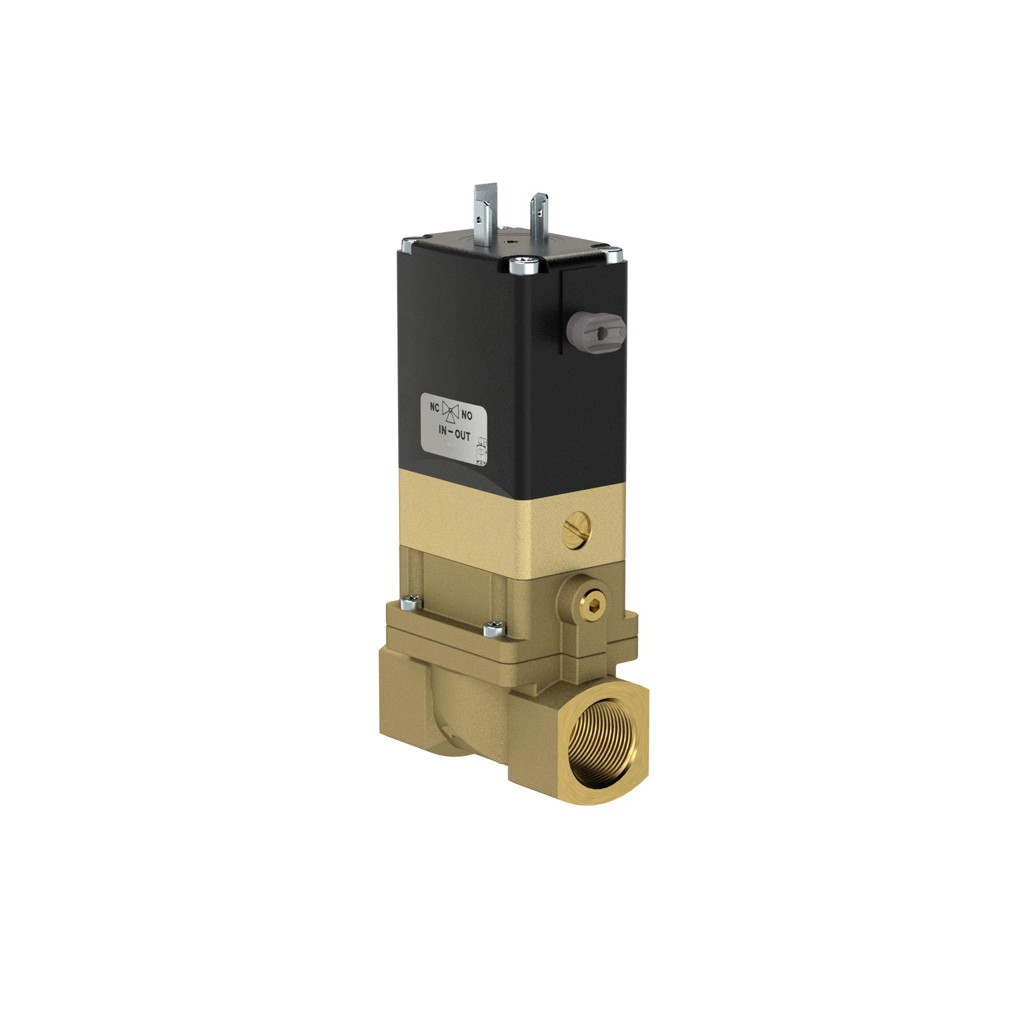 2/2 Wege-MV, NC, MS, G 1, DN 25, PN 0,2-10, FKM, vorge. 110V AC - Riegler 124705