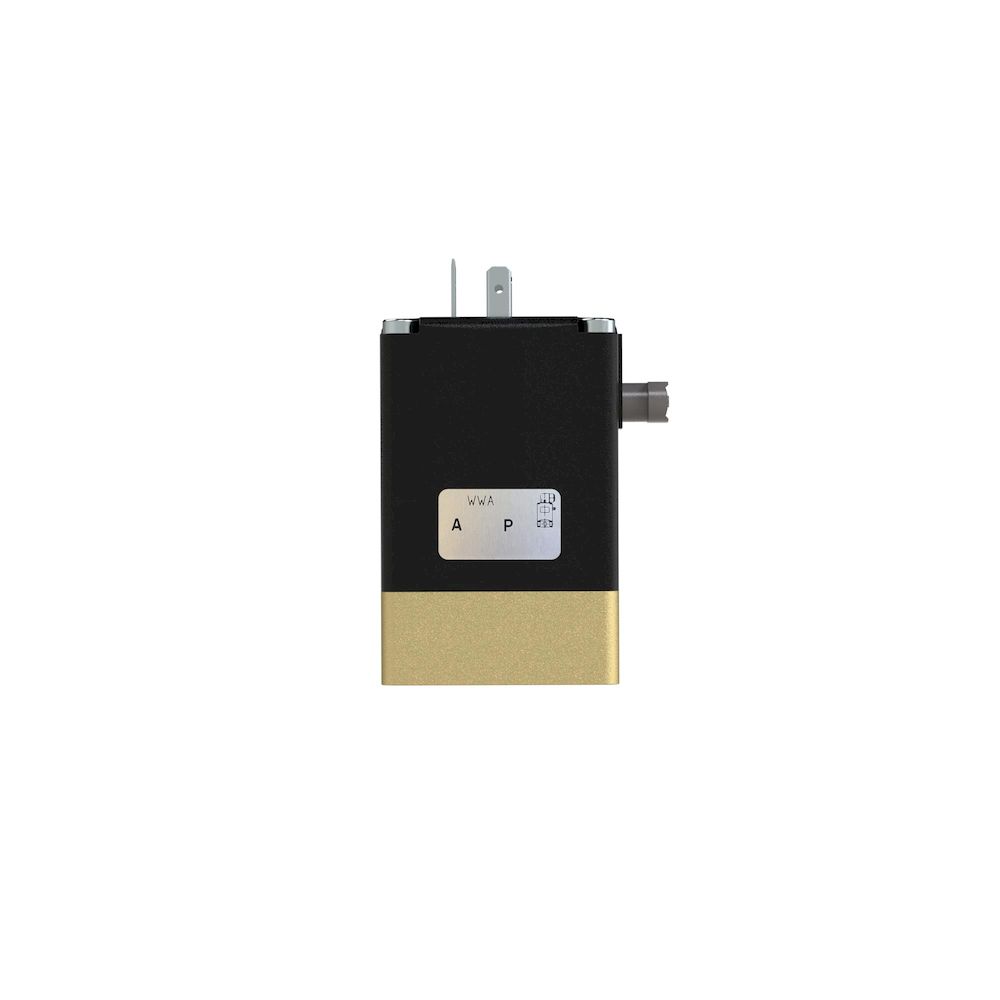 Riegler 125537. 2/2-way solenoid valve, NC, G 1/4, PN 0-10, NBR, 12V DC