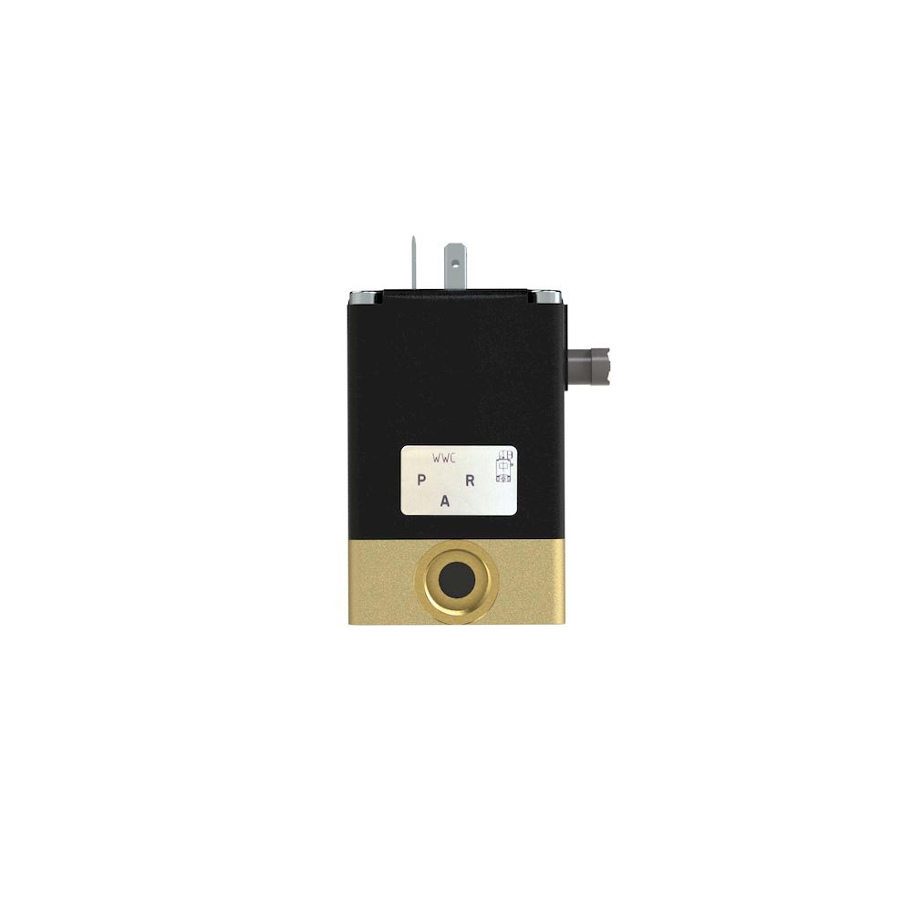 Riegler 125803. 3/2-way solenoid valve, NC, G 1/4, PN 0-10, NBR, 110V AC