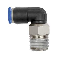 Riegler 148826.Push-in L-fitting »Blue Series« mini, rotating, R 1/8