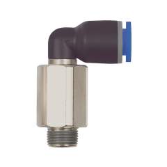 Riegler 109320.Push-in L-fitting »Blue Series« long, rotating, R 1/8 o.