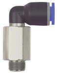 Riegler 109336.Push-in L-fitting »Blue Series« long, rotating, R 1/2 o.