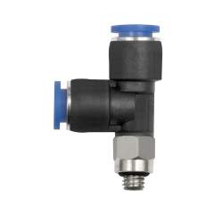 Riegler 148852.Push-in T-fitting »Blue Series« mini, L-shape, rotating, M3