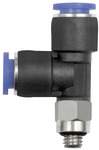 Riegler 148851.Push-in T-fitting »Blue Series« mini, L-shape, rotating, M3