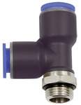 Riegler 109536.Push-in T-fitting »Blue Series«, L-shape, rotating, G 3/8 o.