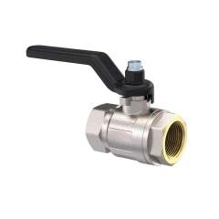 Riegler 129123.Ball valve standard type, IT/IT, nickel-plated brass, G 3/8