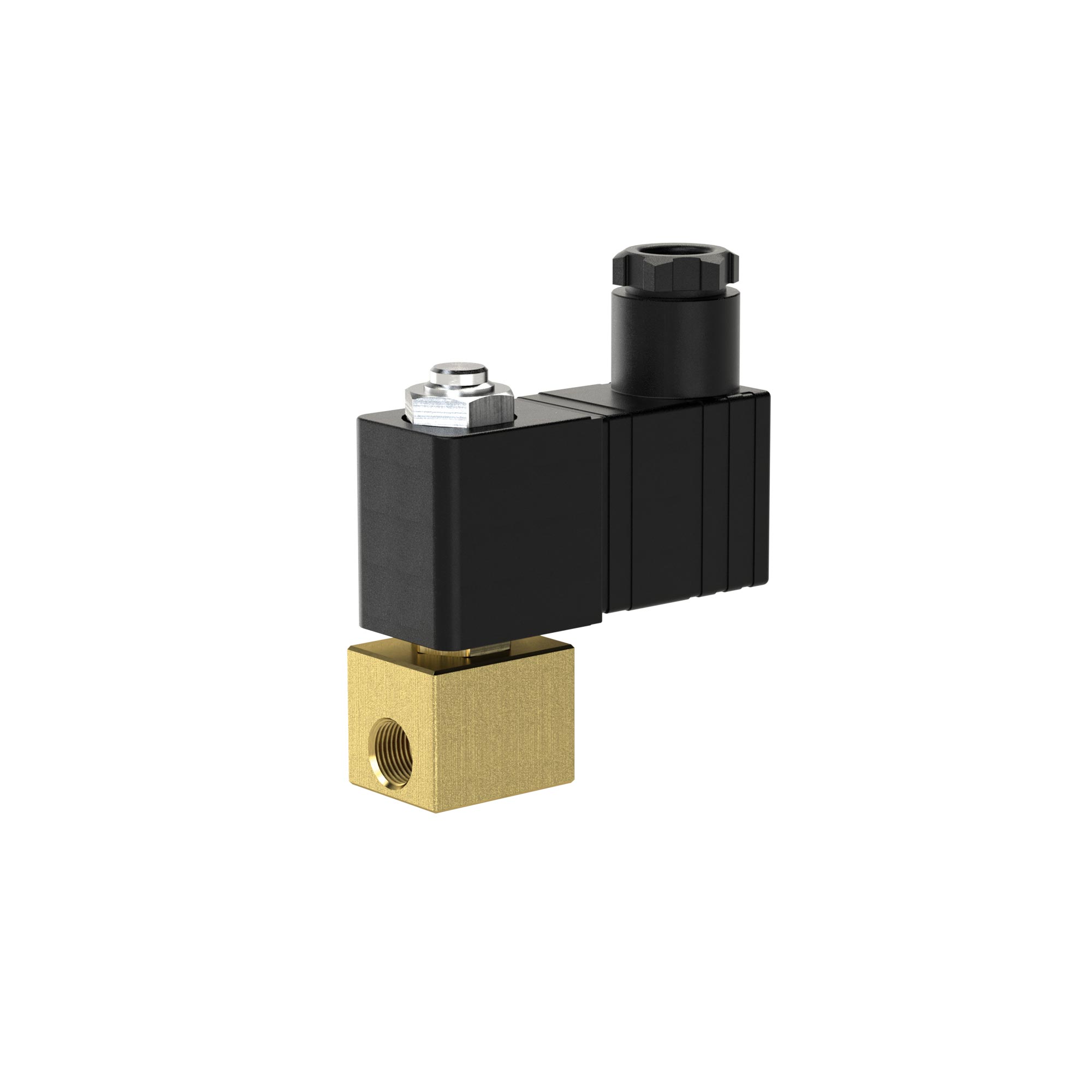 2/2 MV, NC, MS, G 1/8, DN 2,5, PN 0-6,5, FPM, direktg. 24V DC - Riegler 129278