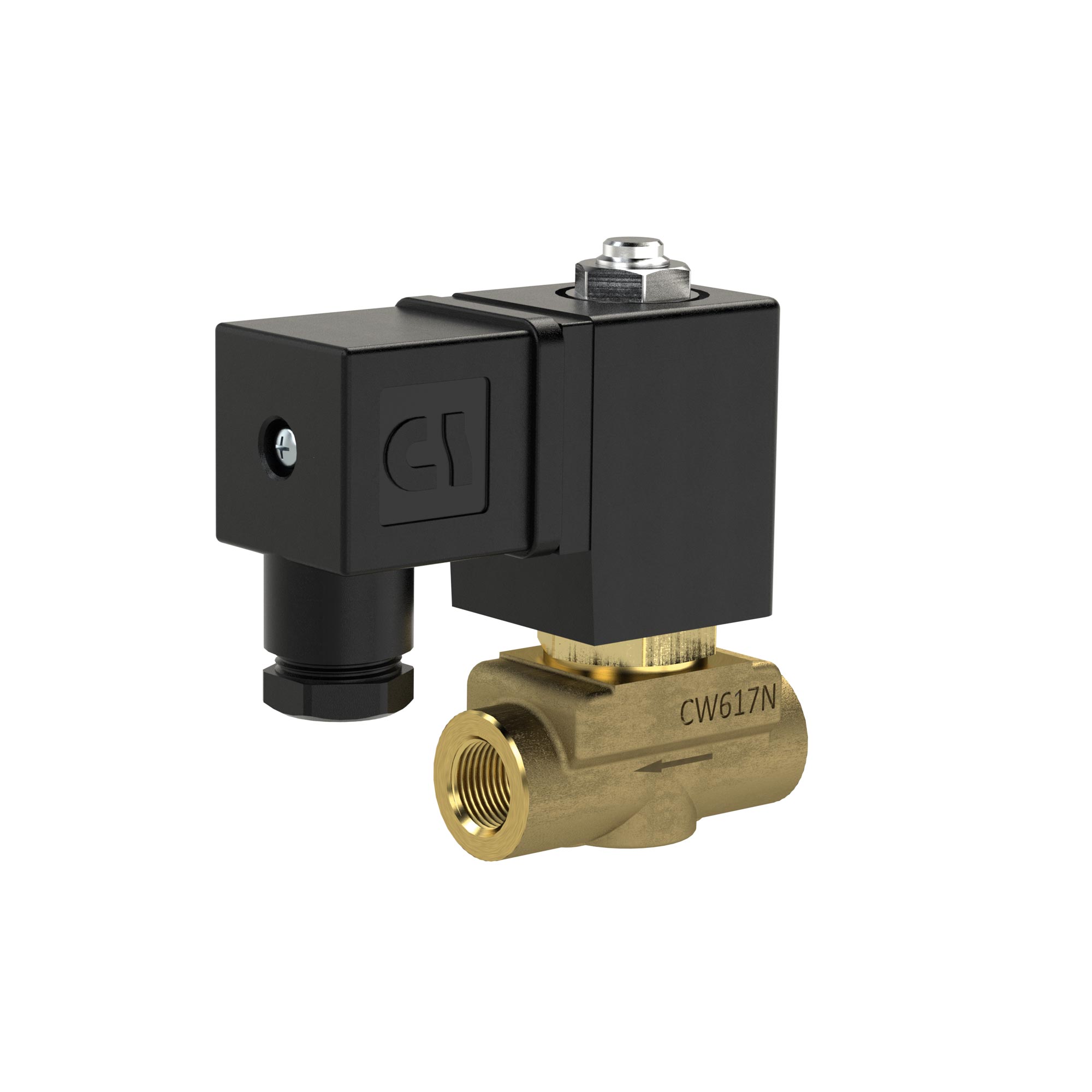 2/2 MV, NC, MS, G 1/4, DN 3,0, PN 0-16, FPM, direktg. 24V DC - Riegler 129297